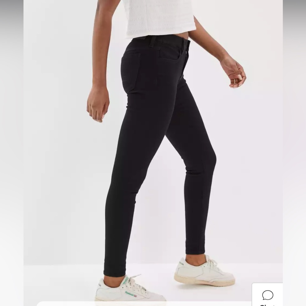 American Eagle Next Level Stretch Black Jeans 8 short - Picture 2 of 4